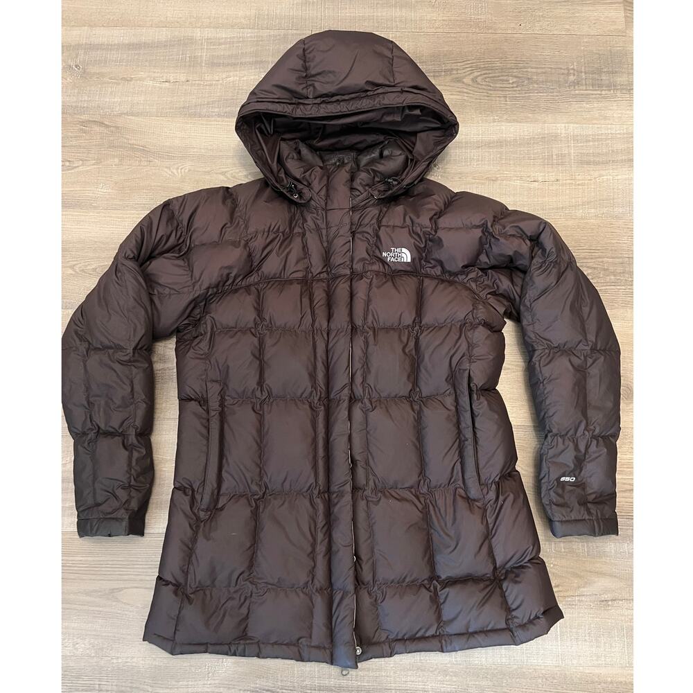 The North Face Brown 550 Down Longer Women's Puffer Coat